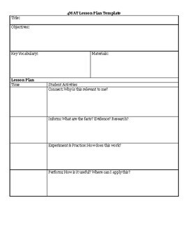 4MAT Lesson Plan Template by RafiKey's to Success | TPT