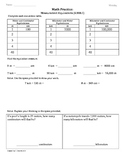 (4.MD.1) Measurement Equivalents: 4th Grade Common Core Math Worksheets