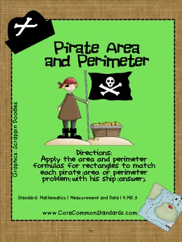 Preview of 4.MD.3 Fourth Grade Common Core Worksheets, Activity, and Poster