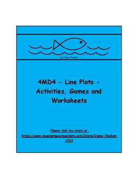 Preview of 4MD4 - Line Plots - Activities, Games and Worksheets