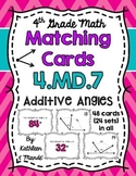 4.MD.7 Matching Cards: Additive Angles