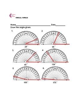 Measure and construct angles using a protractor - Studyladder