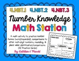 4.NBT.1, 4.NBT.2, 4.NBT.3: Number Knowledge (Math Station/