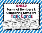 4.NBT.2 Task Cards: Standard, Expanded, Word Form & Compar