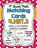 4.NBT.3 Matching Cards: Rounding to the Nearest Hundred an