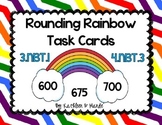 4.NBT.3 Rounding Rainbows (Task Cards)