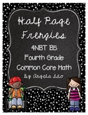 4NBT5 Common Core Area Model "Half Page Frenzies"