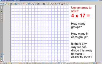 Preview of 4.NBT.5 One-Digit Multiplication SMART Notebook Lessons