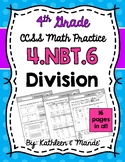 4.NBT.6 Practice Sheets: Division