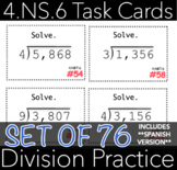 4.NBT.6 Task Cards: Division (w/ Spanish Version)
