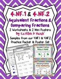 4.NF.1 & 4.NF.2 FREEBIE: Equivalent Fractions & Comparing 