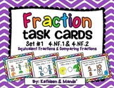 4.NF.1 & 4.NF.2 Task Cards (Equivalent Fractions & Compari