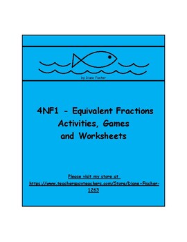 Preview of 4NF1 - Equivalent Fractions - Activities, Games and Worksheets