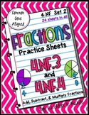 4.NF.3 & 4.NF.4 Practice: Add, Subtract, & Multiply Fractions