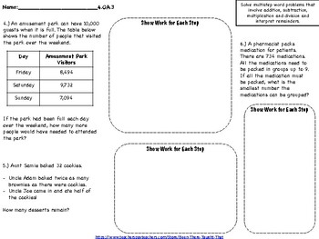 Multi-Step Word Problem Task Cards Worksheets and Coloring ...