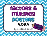 4.OA.4 Factors & Multiples Posters