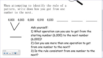 Preview of 4.OA.5 SMART Board Lessons [50 Slides, ~1 week of instruction]