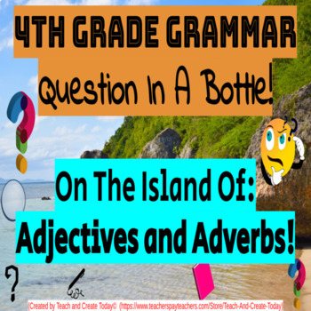 Preview of 4th Grade ELA Grammar Game Activity  Adjective and Adverbs  Digital Resource