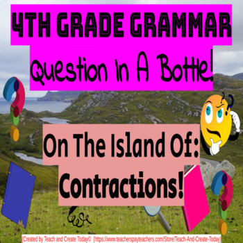 Preview of 4th Grade ELA Grammar Game Activity Contractions Digital Resource Google Slides