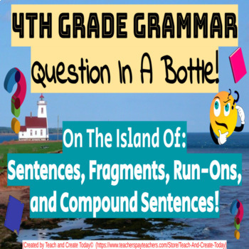 Preview of 4th Grade ELA Grammar Game Activity   Fragment Run ons  Digital Resource