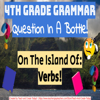 Preview of 4th Grade ELA Grammar Game Activity  Verbs  Digital Resource Google Slides