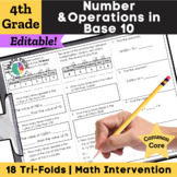 4th Grade Math Intervention Place Value, Add, Subtract, Mu