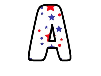 Preview of 4Th Of July Bulletin Board Letters, Alphabet Posters,  Classroom Décor #13H