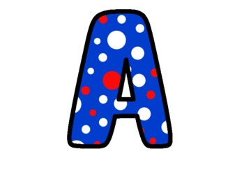 Preview of 4Th Of July Bulletin Board Letters, Alphabet Posters,  Classroom Décor #2Ha