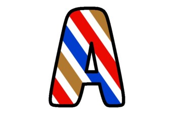 Preview of 4Th Of July Bulletin Board Letters, Alphabet Posters,  Classroom Décor #31H
