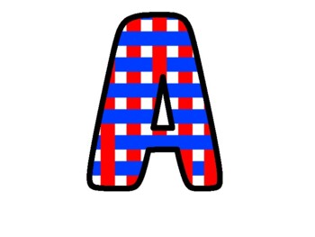 Preview of 4Th Of July Bulletin Board Letters, Alphabet Posters,  Classroom Décor #8Ha