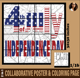 4Th of July Fourth of july end of year  coloring collabora