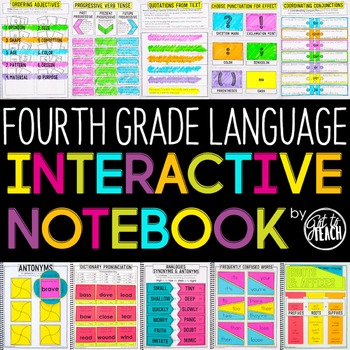 Preview of 4th Grade Language Interactive Notebook Grammar Interactive Notebook