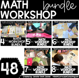 4th, 5th, 6th, 7th & 8th Grade Math Workshop Bundle Math S