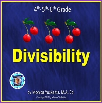 Preview of 4th 5th 6th Grade Divisibility Powerpoint Lesson