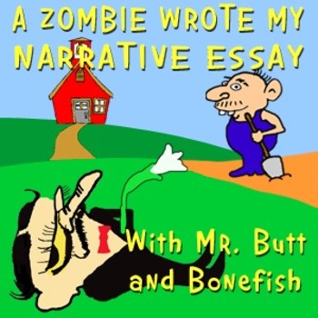 Preview of Narrative Essay Writing Grabbers Adjectives Interjections and more (Common Core)