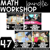 4th, 5th, 6th and 7th Grade Math Workshop Bundle - Math St