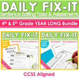 4th & 5th Daily Grammar Practice Sentence Editing | Mornin