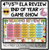 4th/5th ELA Summertime Review Game Show End of Year Test P