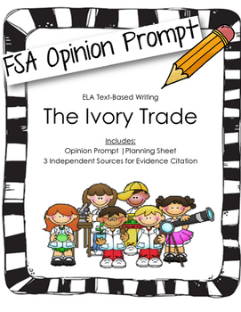 Preview of 4th/5th Grade Text-Based Writing: The Ivory Trade (Opinion) FSA
