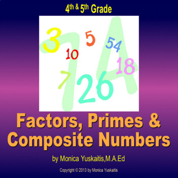 Preview of 4th & 5th Grade - Factors, Primes & Composites Powerpoint Lesson