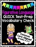 4th & 5th Grade Figurative Language Vocabulary Quiz- GREAT