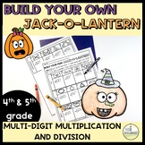4th & 5th Grade - Fun Halloween Math Activity & Craft-Mult