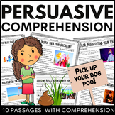 Persuasive Text Passages - Opinion Reading Passages With C