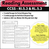 4th&5th Grade Reading Assessment RL.5.3 & RI.5.3