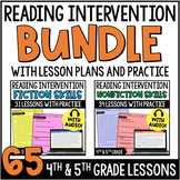 4th & 5th Grade Reading Intervention : Printable & Digital