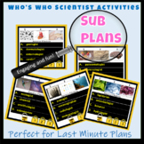 What is a Scientist? 4th 5th Grade Science Sub Plans 2 Day