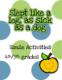 4th/5th Grade Simile Activities