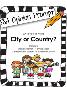 Preview of 4th/5th Grade Text-Based Writing: Countryside or City Life? (Opinion) FSA