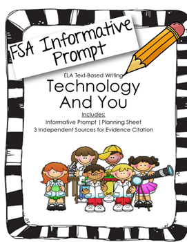 Preview of 4th/5th Gradde Text-Based Writing: Technology and You (Informative)