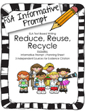 4th/5th Grade Text-Based Writing: Reduce, Reuse, Recycle (